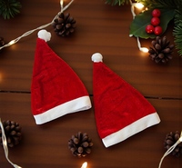 Santa Velvet Cap (Red)