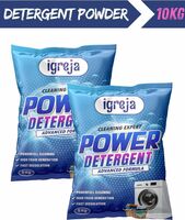 Igreja washing machine clothes Front & Top Load Blue Detergent Powder 10 kg (Fresh)