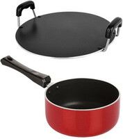 NIRLON SP(M)_RT Non-Stick Coated Cookware Set  (PTFE (Non-stick), Aluminium, 2 - Piece)