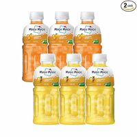 Mogu Mogu Pineapple & Orange Juice Drink with Nata de Coco Jelly 320ml (Pack of 6) 
