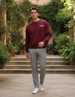 Shein Drop Shoulder Graphic Back Print Crew Sweatshirt