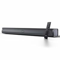 Mivi Fort Q80 Soundbar with 80W Surround Sound, 2.2 Channel soundbar with 2 in-Built subwoofers, Multiple EQ and Input Modes, Remote Accessibility, Bluetooth v5.2, Made in India Sound bar for TV