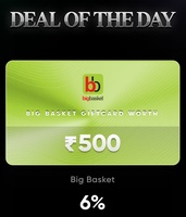Bigbasket Gift Card Voucher at 6% Discount on Cred 