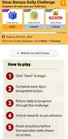 Xmas Bonaza Daily Challenge Complete all tasks and earn rewards worth ₹300 & more