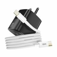 GM G+ 25W GaN Charger with 60W USB-C to USB-C Cable | PD 3.0 QC 3.0 Fast Charging | Compact Travel Adapter for Phones, Tablets & Laptops | Smart Power Allocation | Safe & Energy-efficient Charger