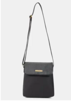 Caprese Fergi Crossbody Large Black Bag for Women Sling Bag  (Black, 4.84 L)