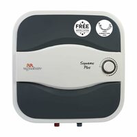 RR Signature Supremo Plus 10L Storage Water Heater |Glass Line Coating Rustfree Tank|8 Bar, High Rise Buildings |2 Yr Warranty on Product & 6 Yr on Tank by RR | Free Installation & Connection Pipes