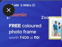 Zoomin Free Coloured Photo Frame 