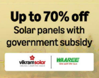 Upto 70% off on Amazon Solar Panel Government Subsidy 