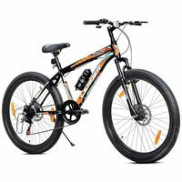 Leader Beast 26T Multispeed (7 Speed) Mountain Bike (MATT_Black_SEA Green)
