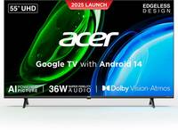 Acer Ultra I Series 138.7 cm (55 inch) Ultra HD (4K) LED Smart Google TV 2025 Edition (AR55UDGGU2875BD)