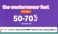 Amazon Western Wear Fest - 50-70% Off + Extra 5% Off 