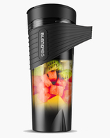 BLENLABS Portable Blender for Smoothie and Juices, Milkshakes, Crushing Ice, Smoothie Blender with 4000mAh Rechargeable Battery,150 Watt Motor, 460 ML, built-in Jar (Black)