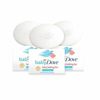 Baby Dove Rich Moisture Bathing Bar, Gently Cleanse and Nourishes Skin, 75g (Pack of 3)