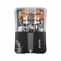 Kinsco Aqua Flame Pro Copper RO Water Purifier - RO + UV + UF + TDS + Copper Technology (Black)