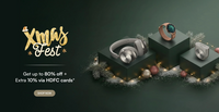Noise Xmas Fest upto 80% off + Extra 10% on HDFC cards