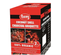 Trm Coconut Shell Charcoal Briquettes - 100% Organic - 2 kg @ Rs 109