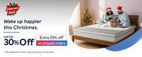 Sleepwell christmas Sale - Upto 30% off + Extra 10% Off on Prepaid Orders