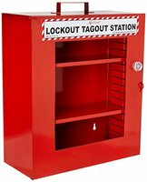 Lockout Station AK-LTS-111 Two self box - Size 16 x 14 x 6 inch, Red (Pack of 1)