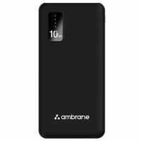 Zepto : Ambrane 10,000mAh Power Bank – 10.5W Fast Charge, Triple Output (Black)