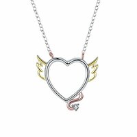 YELLOW CHIMES Express Your Feelings Collection 925 Silver Plated Love Devil Pendant for Women & Girls