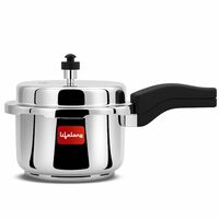 Lifelong Stainless Steel Pressure Cooker (3Liters) (Silver)