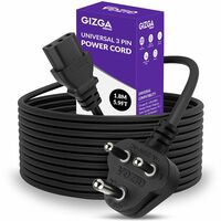 GIZGA essentials Universal 3 Pin Power Cord (1.8 M) at ₹249 on Amazon