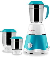 Longway Super Dlx Mixer Grinder | Up to 700 Watt Powerful Motor | 3 Jars for Grinding, Mixing, Juicing | 2 Year Warranty (Blue & White, 3 Jars)