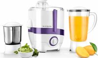 Longway Juicy 600 Watt Juicer Mixer Grinder with 2 Jars for Grinding, Mixing, Juicing with Powerful Motor | 1 Year Warranty (2 Jars, Purple)