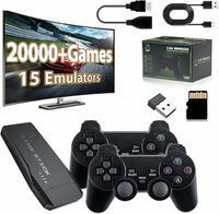 XIVON Retro Game Stick Pro 2025 Upgrade – 20,000+Built Games | 4K HDMI TV Output | 64GB Memory Card | 2 Wireless Gamepads | 15 Emulators | Plug & Play(Pack of 1) [video game]