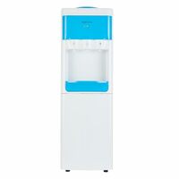 Amazon Basics Hot and Cold Floor Standing Water Dispenser - Top Loading, 20 litres | White & Blue