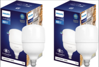 PHILIPS 40 - watt LED Bulb | AceBright High Wattage LED Bulb | Bulb Base : B22, Light Bulb for Home | Colour : Cool Day Light, Pack of 2