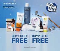 Innovist End of Year Sale : Buy 1 Get 1 or Buy 2 Get 3 on Chemist At Play, Bare Anatomy and Sun Scoop Products