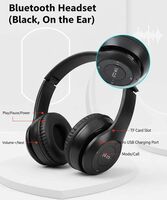 BUFONA P47 Bluetooth Gaming Headphone Wireless Sport Earphone With FM&SD Card Slot Bluetooth Headset (Black, On the Ear)