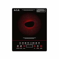 Pigeon By Stovekraft Acer Plus 1800 Watt Induction Cooktop with Feather Touch Control, Induction Stove comes with 7 Preset Menus, Timer and Auto-Shut Off features (Black)
