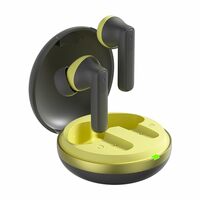 amazon basics TWS in-Ear Earbuds (AB-T17) with Fast Charging up to 70 Hours of Playtime | Dual 13mm Driver | IPX4 Water-Resistance | Bluetooth 5.3 | Charging Case with Mic | Touch Control (Green)