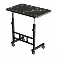 Multi-Purpose Laptop Table, Study Table| Bed Table| Adjustable Height, Portable for Office, Work Form Home | DIY Table, Easy to Assemble, Engineered (ADJ Flower)