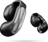 PTron Bassbuds Vortex w/ 50Hrs Playtime, Open-Earclips, Pristine Audio, AI-ENC Calls Bluetooth  (Black, True Wireless)