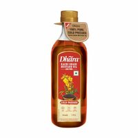 Dhara Cold Pressed Kachi Ghani Mustard Oil (100% Pure)