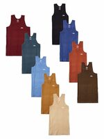 LUX PARKER Boy's (9-10Y) Regular Fit Plain Vest Pack of 9