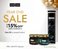 Kapiva - Year End Sale upto 15% Off + Extra 5% Off on Prepaid Orders 