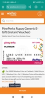 PinePerks RuPay E-Gift Card – Get Full Woohoo Coins Back 