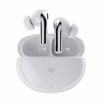 itel Buds Ace ANC, ANC (~25dB), 50HRS Playtime, AI ENC, 10mm Drivers, Fast Charging, IPX5, v5.3 Bluetooth TWS in Ear Earbuds Wireless Earphones with Mic (White)