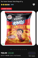 Too Yumm Tomato Twist Rings 67 g