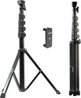 nine16 Axis Tripod Stand with Phone Holder for Ringlight, Mobile, Camera, Photography Tripod, Tripod Kit  (Black, Supports Up to 2000 g)