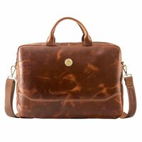 PICCO MASSIMO 15.6 inch Laptop Leather Bags for Men's Padded Laptop Compartments I Executive Office Bags with Convenient Storage Compatible Upto 15.6 inch Laptops