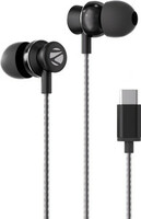 ZEBRONICS Zeb-Buds C10, with In-Line Mic, Type-C, 10mm Drivers, Deep Bass, Metallic Design Wired  (Black, In the Ear)