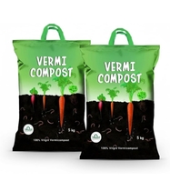 Amazon Brand - Nutrient Rich Organic 10 Kgs Vermicompost Fertilizer Manure for All Plants & Vegetable Garden, Indoor & Outdoor, Home Gardening Export Quality (Vermicompost 10 Kgs) 