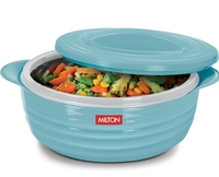 MILTON Aspire 1500 Serving Casserole, Double Walled Inner Stainless Steel, PU Insulated Kitchen Hot Pot, Keeps Food hot & Fresh for Roti, Biryani, 1180 ml, Blue 