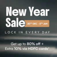 Go Noise New Year Sale - Get Upto 80% Off + Extra 10% Off via HDFC Cards